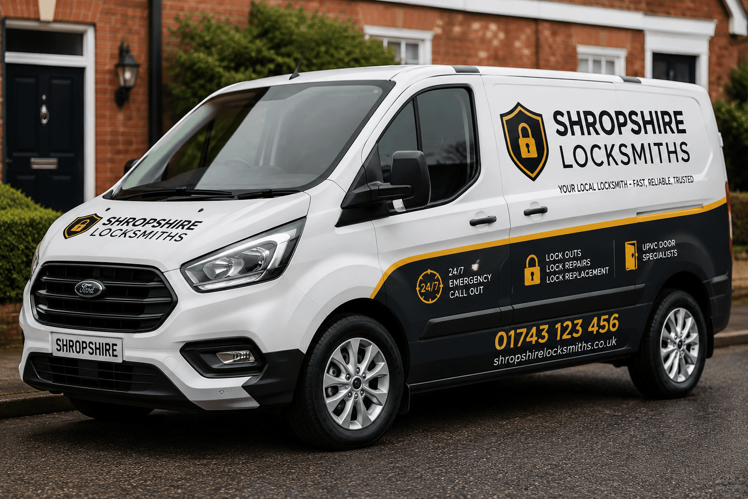 Shropshire Locksmiths van